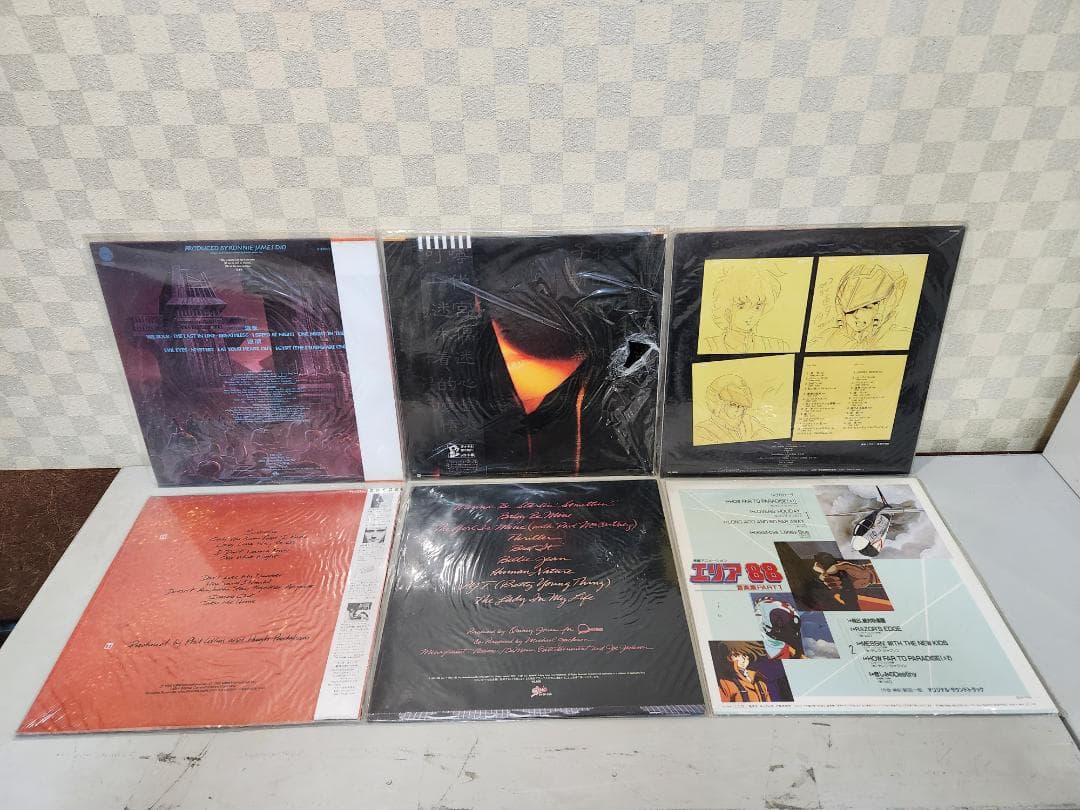 洋楽 邦楽 アニメ LPレコード 18枚セット 帯付き多数