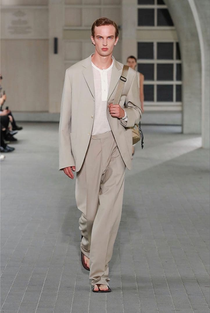 パンツ AURALEE tropical wool kid mohair slacks