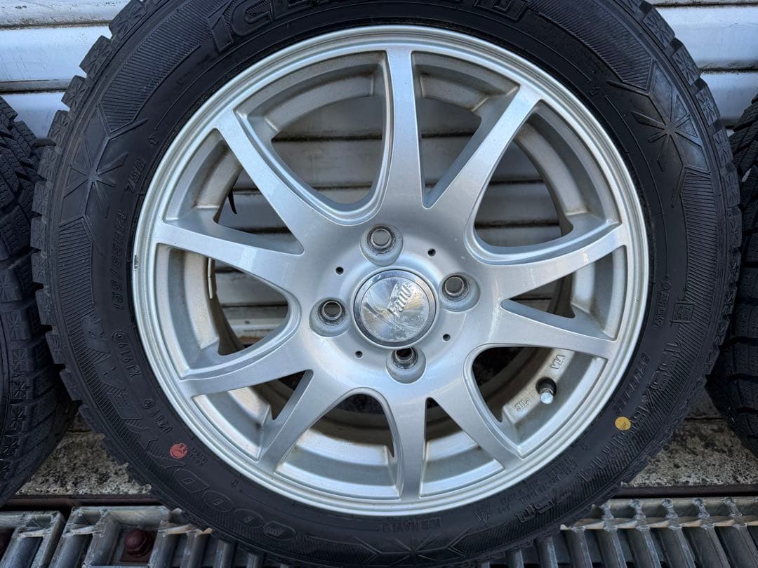155/65R14 冬タイヤ ホイールセット 中古 4本