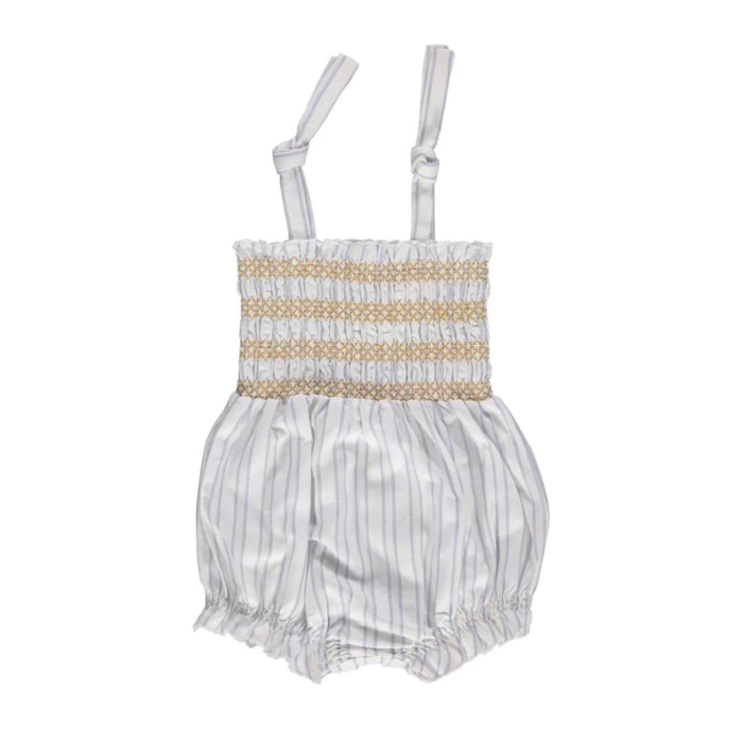 N*a様 Liilu Romper Smocked Striped 24m