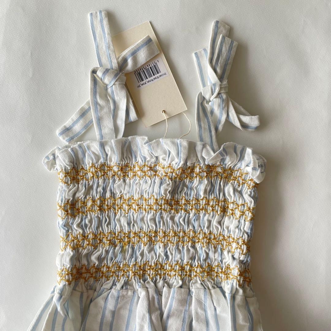 N*a様 Liilu Romper Smocked Striped 24m