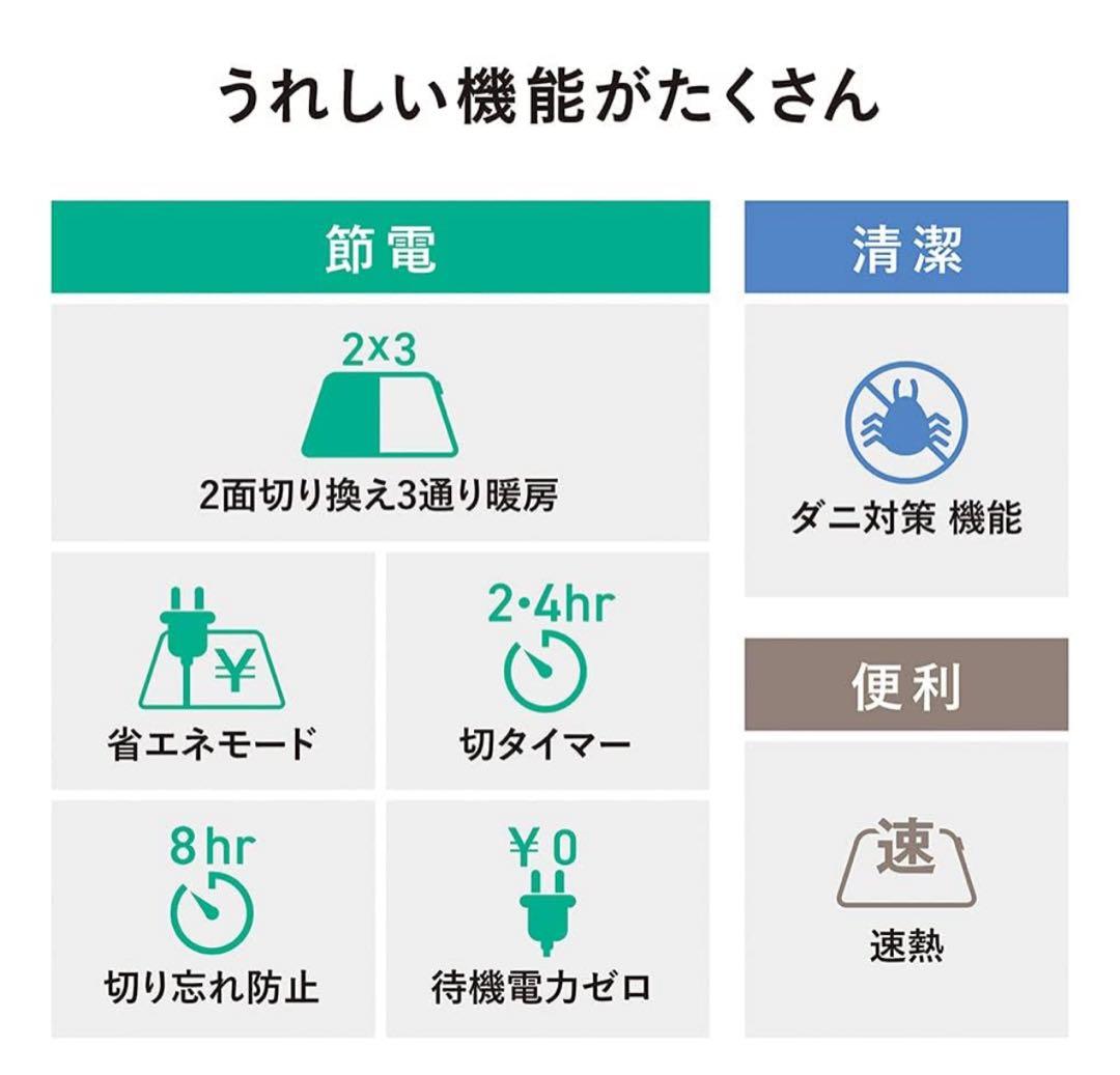 新品未使用　DC-15NKB1 ホットカーペット ベージュ　1.5畳相当