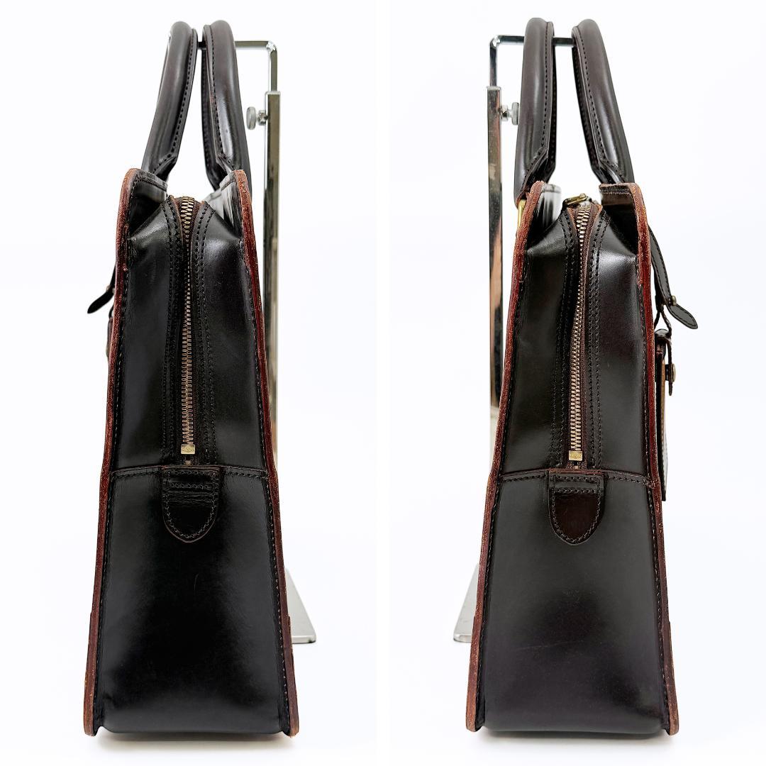 定価18万❤️ ガンゾ エイボン ブリーフケース ビジネスバッグ ブライドルレザー