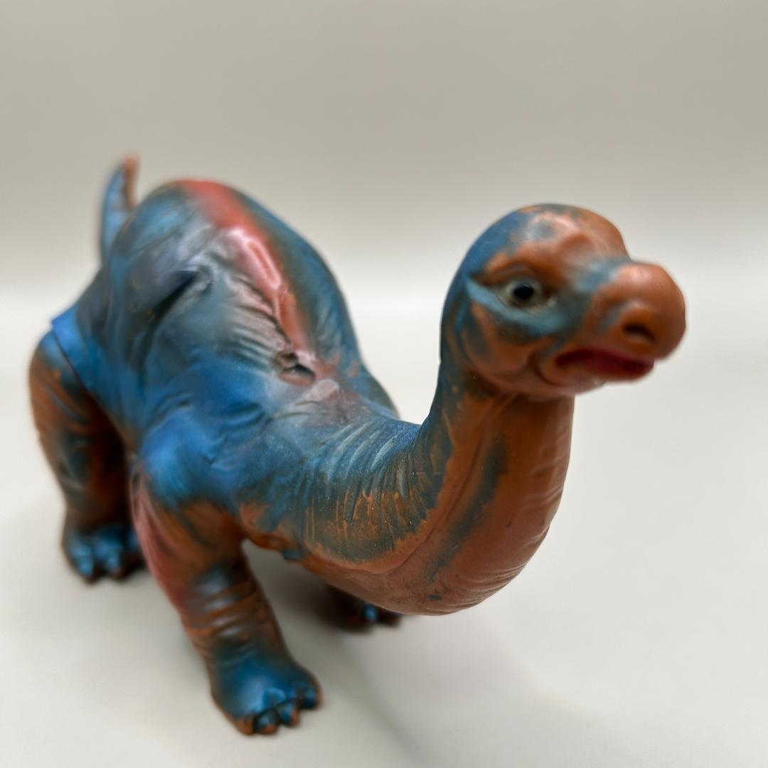 当時物　マルサン　ディプロドクス　恐竜100万年　スタンダードサイズ　怪獣ソフビ