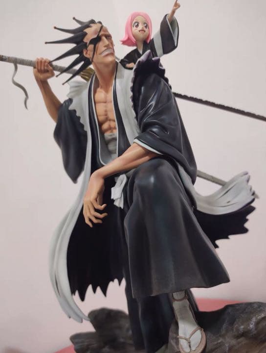 BLEACH  黒衣少年図 更木剣八 ガレージキット ガレキ スタチュー⑤