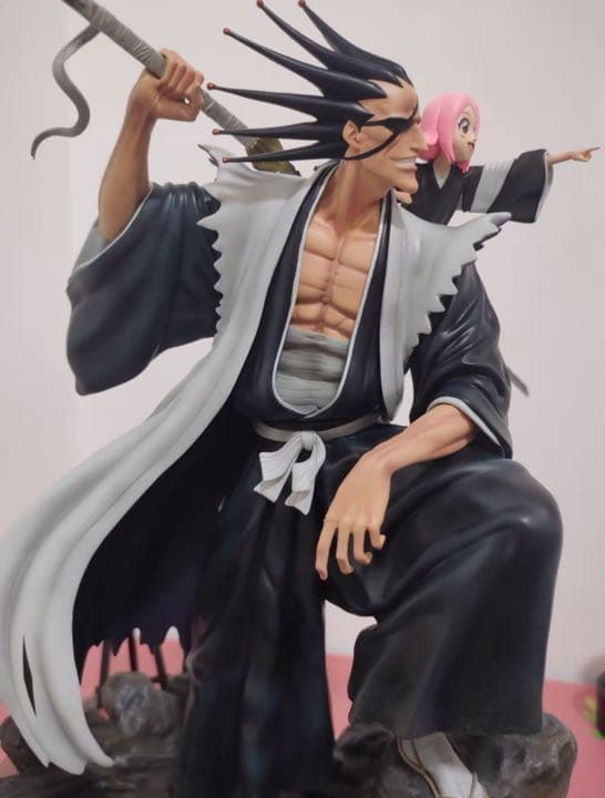 BLEACH  黒衣少年図 更木剣八 ガレージキット ガレキ スタチュー⑤