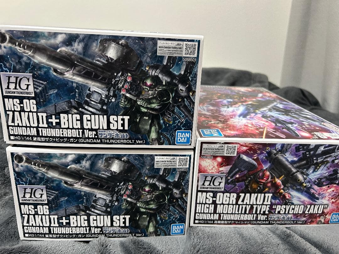 HG 量産型ザク＋ビッグ・ガン 高機動型ザク サイコ・ザク