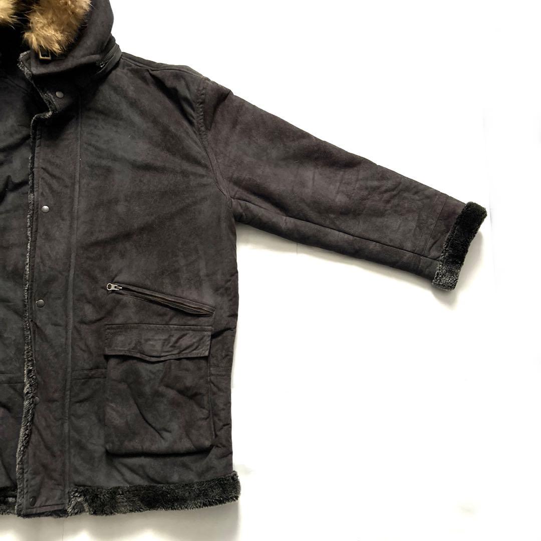 90s 山本寛斎4LサイズKANSAI JEANS ムートンハーフコート