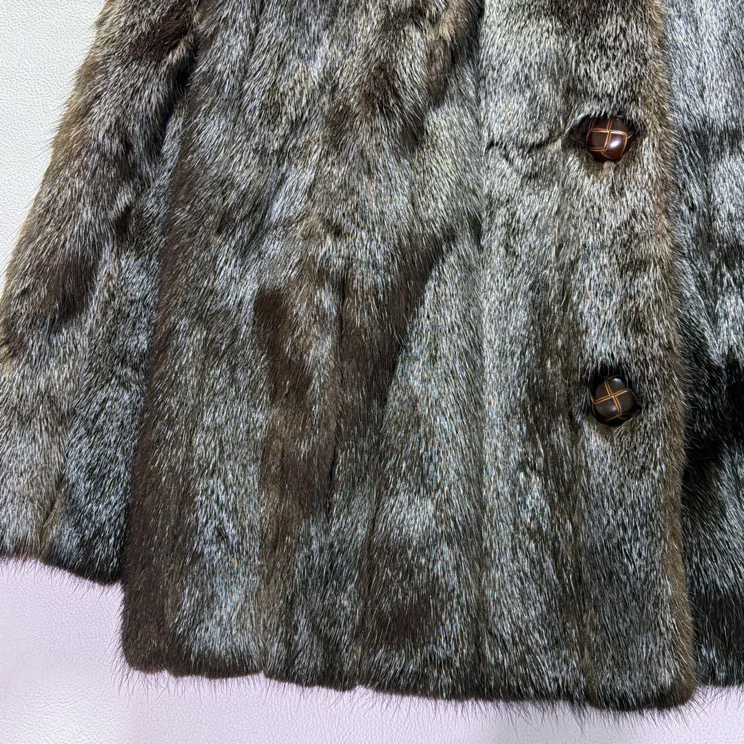 最高級 オレグカッシーニ ミンクコート 毛皮 リアルファー 女優襟 セレブ愛用