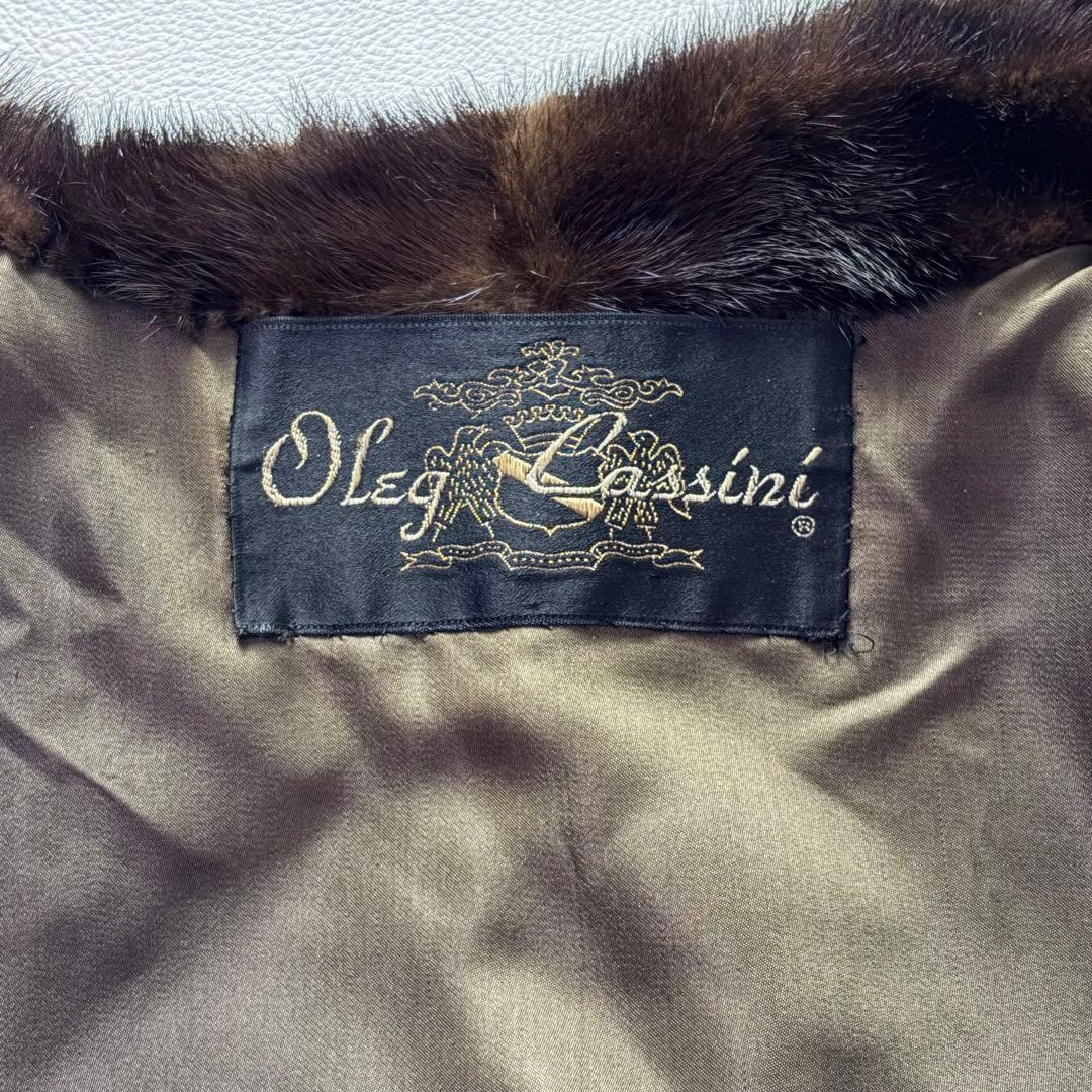 最高級 オレグカッシーニ ミンクコート 毛皮 リアルファー 女優襟 セレブ愛用