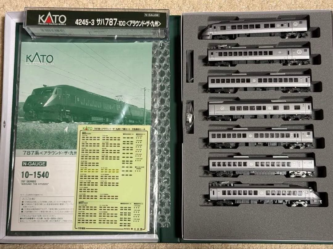 未使用 KATO 787系 アラウンドザ九州 8両 10-1540 4245-3