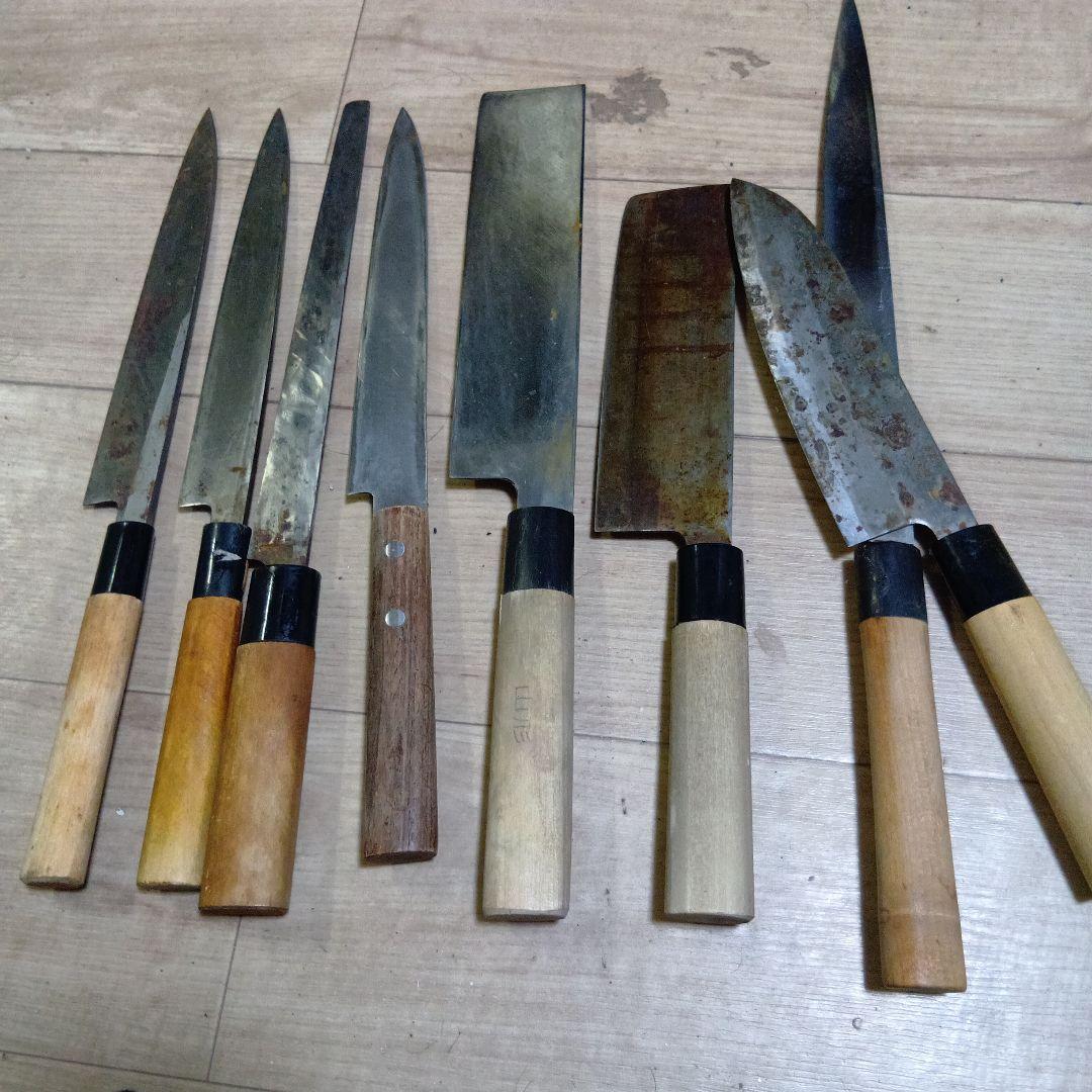 ステンレス鋼製包丁 8本セット