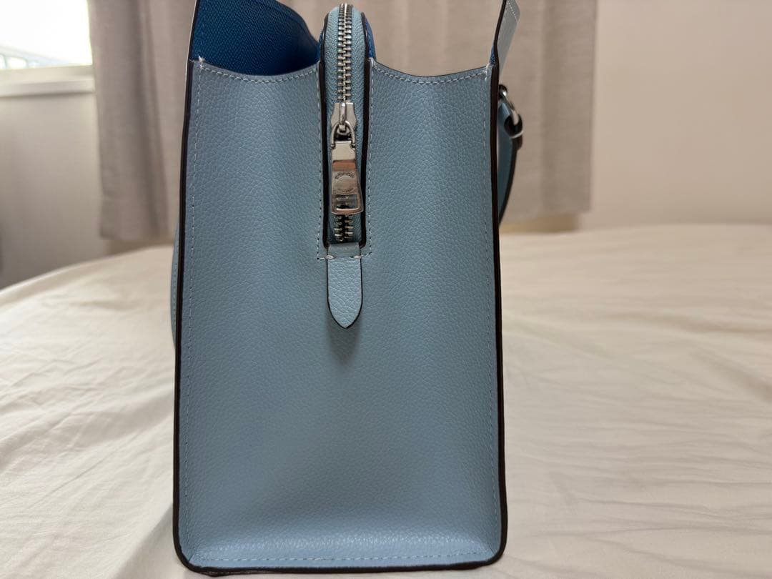 コーチ　トートバッグ　水色