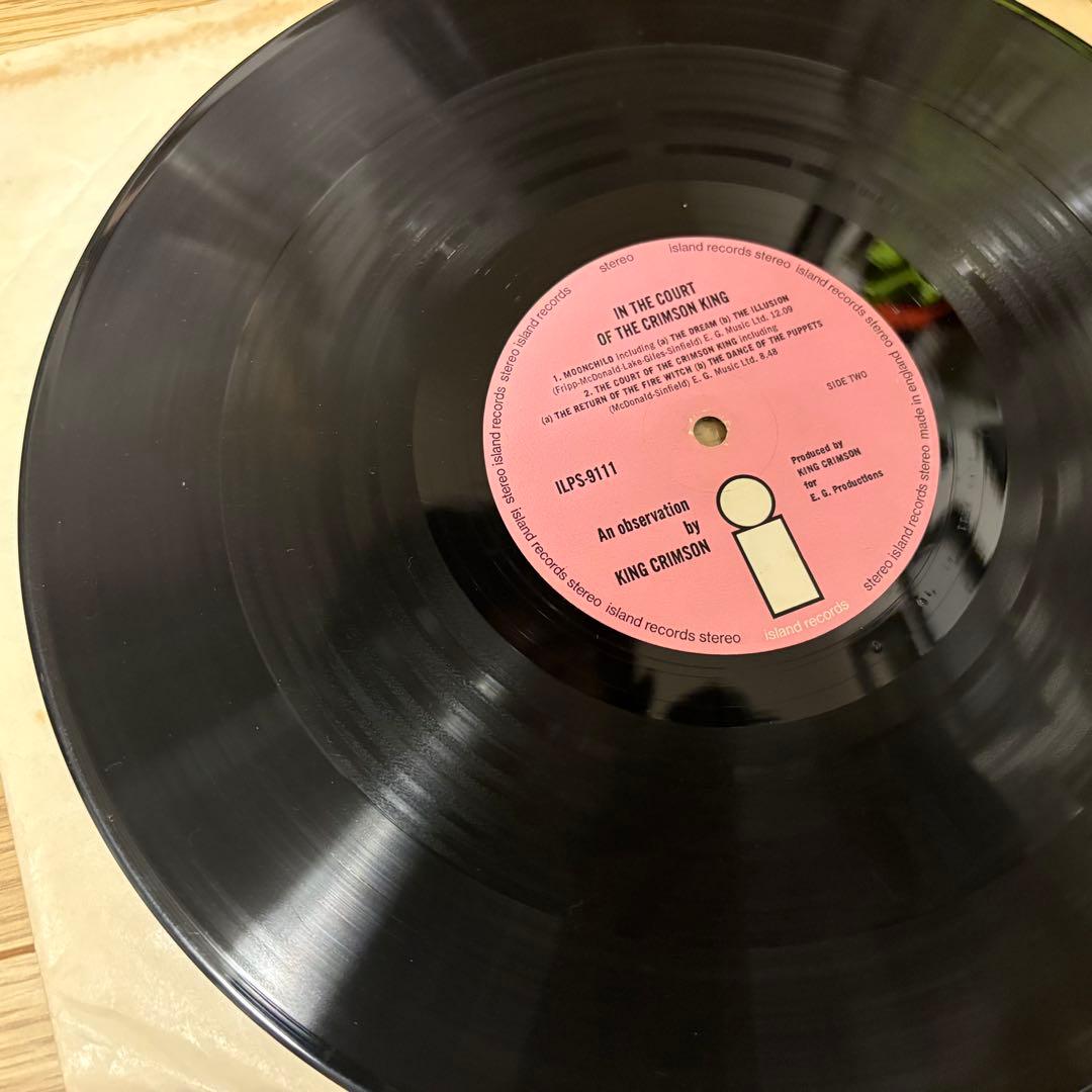 【メガレア超美盤！】キングクリムゾン/宮殿　UKオリジ　ピンクiレーベル！