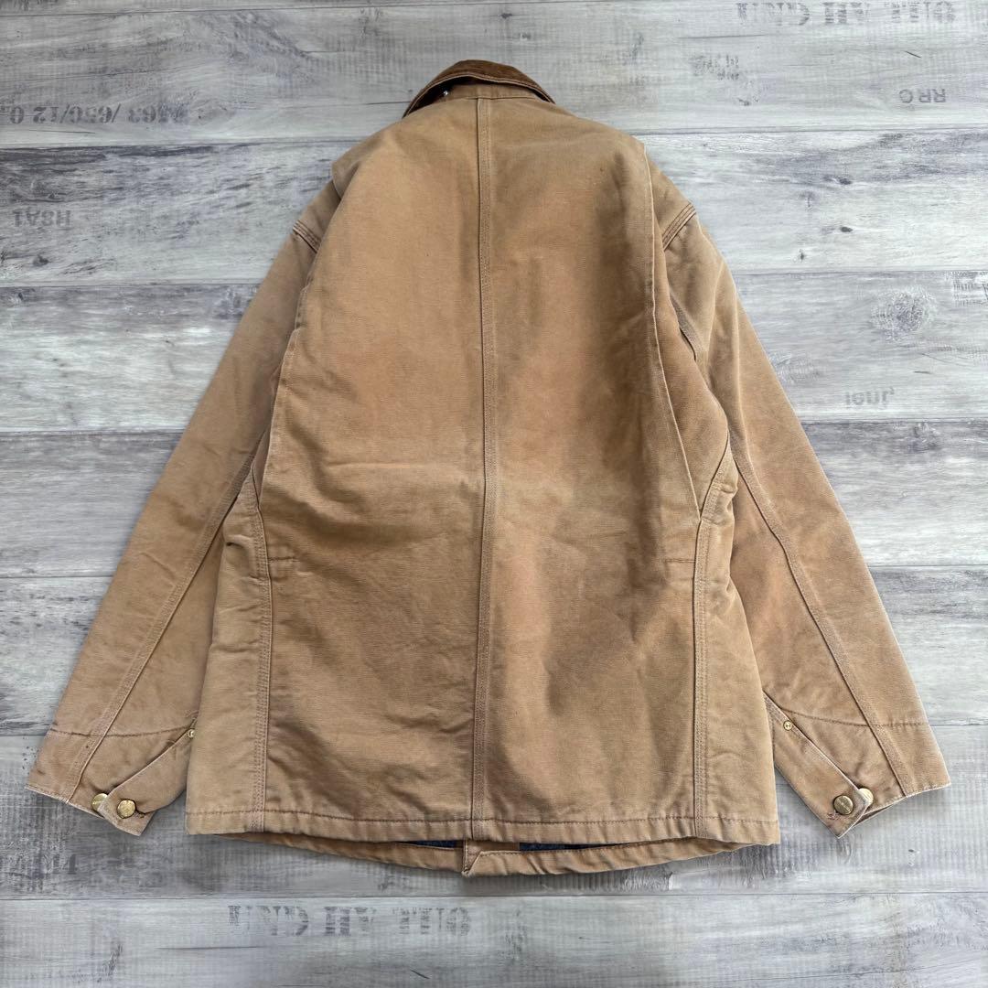 80sUSA製カーハートカバーオールミシガンチョアコートブランケットダック38M