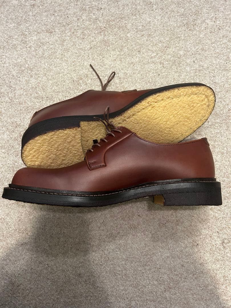 PADRONE新品未使用定価37,400円ダービープレーントゥクレープソール42