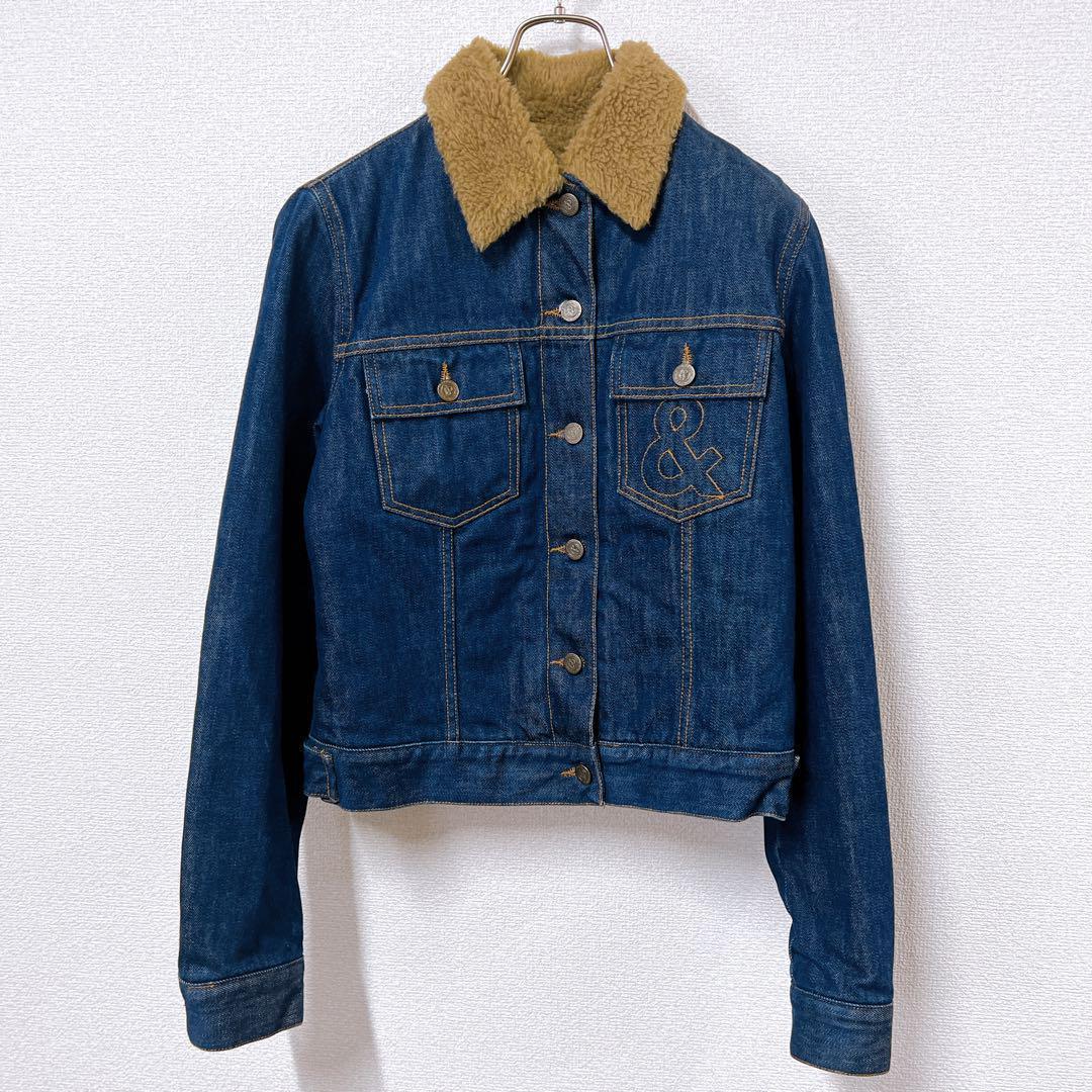 【美品】レア DOLCE&GABBANA イタリア製 中ボア デニムジャケット