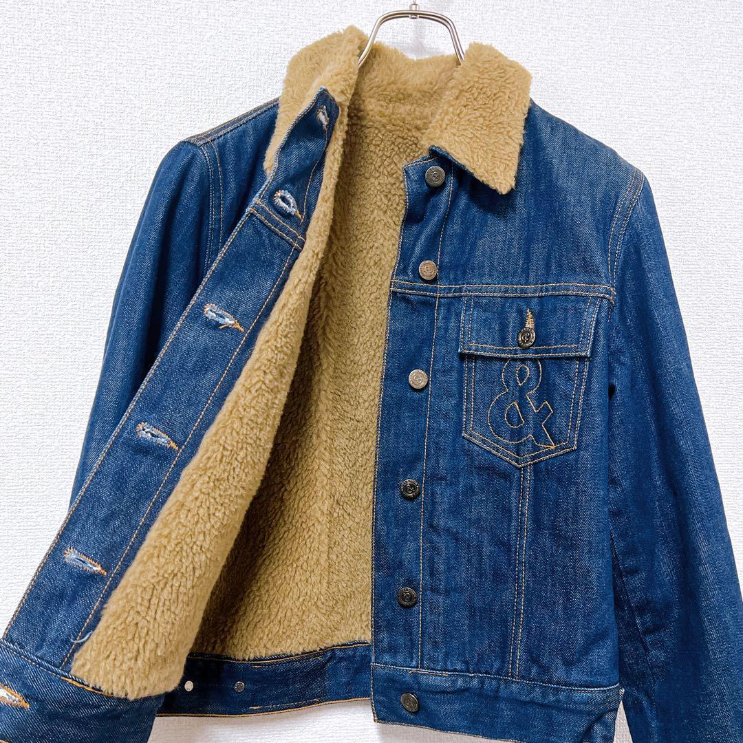 【美品】レア DOLCE&GABBANA イタリア製 中ボア デニムジャケット