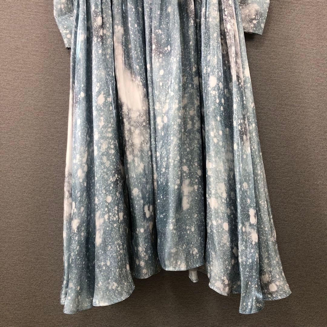 MURRAL \"Letter\" long dress レターロングドレス ブルー