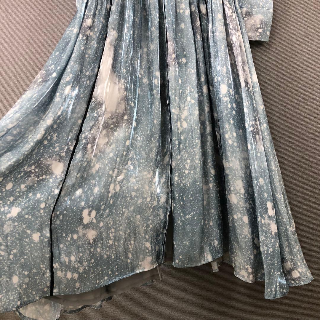 MURRAL \"Letter\" long dress レターロングドレス ブルー