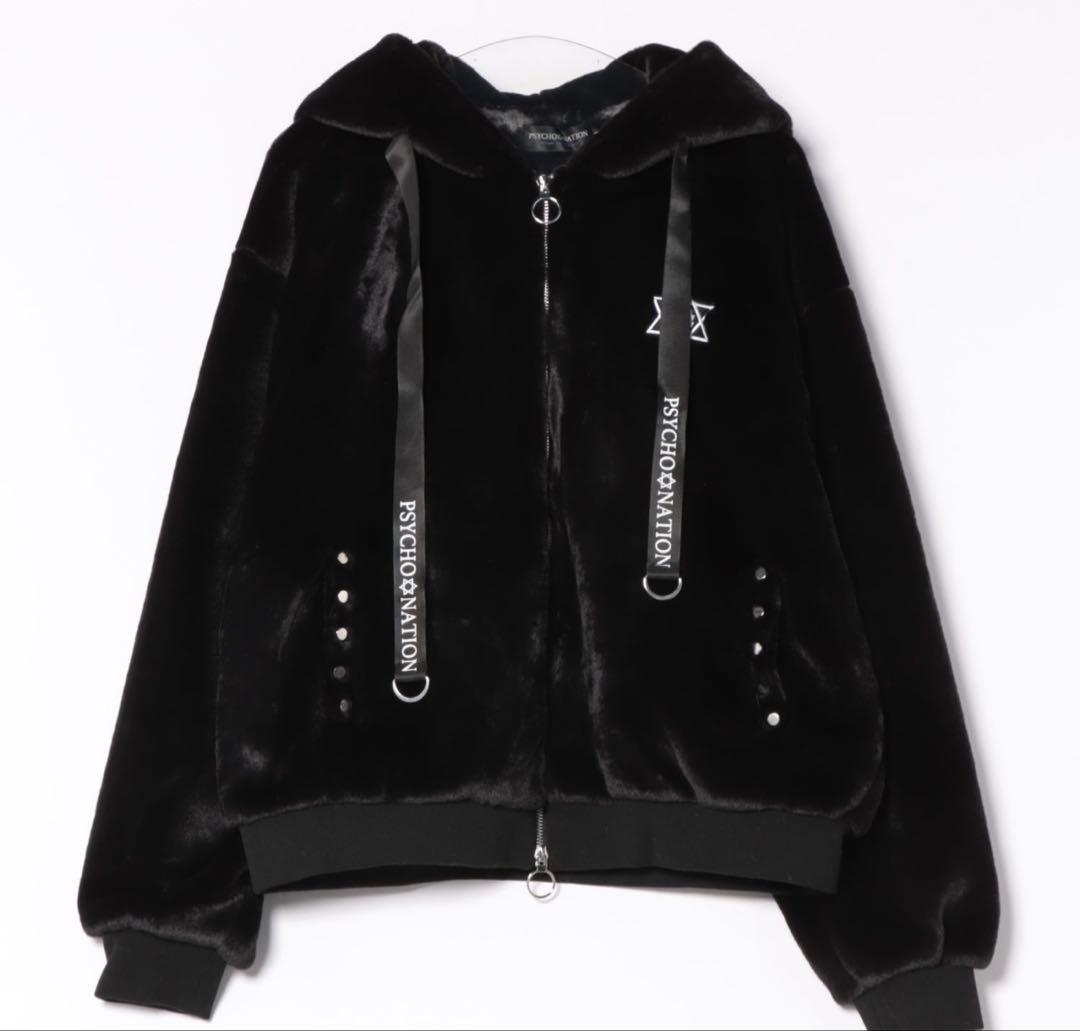 【PSYCHO NATION】うさ耳ファーフードブルゾン