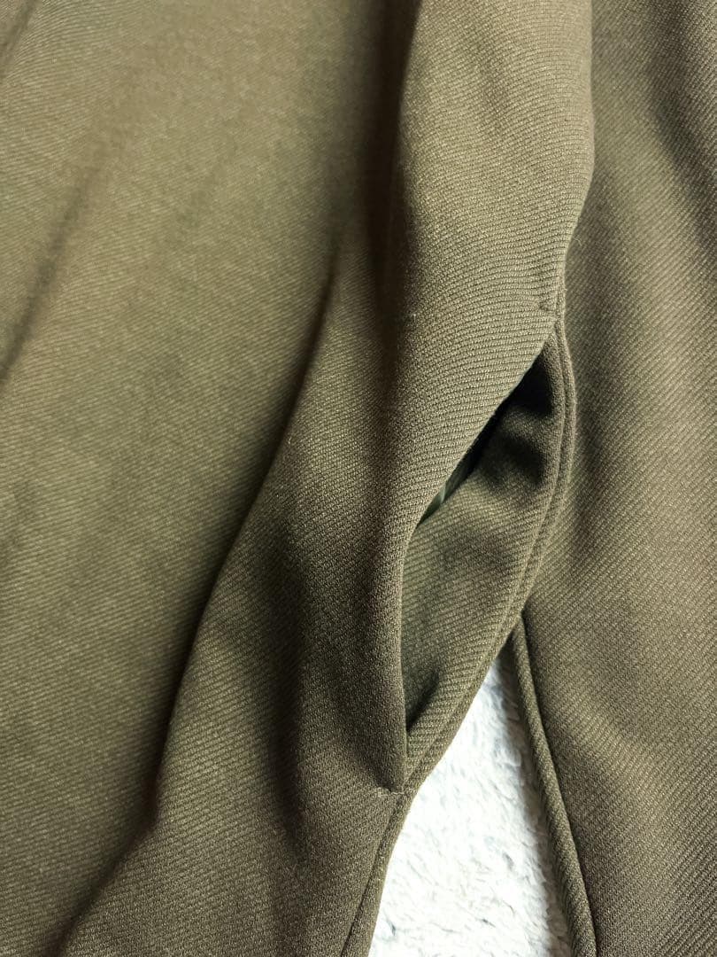 【UN3D. 】アンスリード レイヤードスウェットワンピース 38 オリーブ