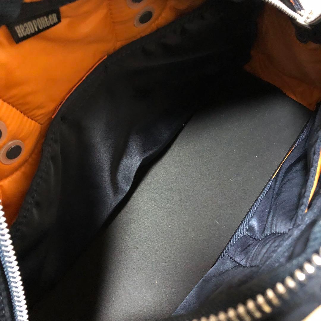 未使用級✨ヘッドポーター ミニボストンバッグ ハンドバッグ ネイビー 藤原ヒロシ