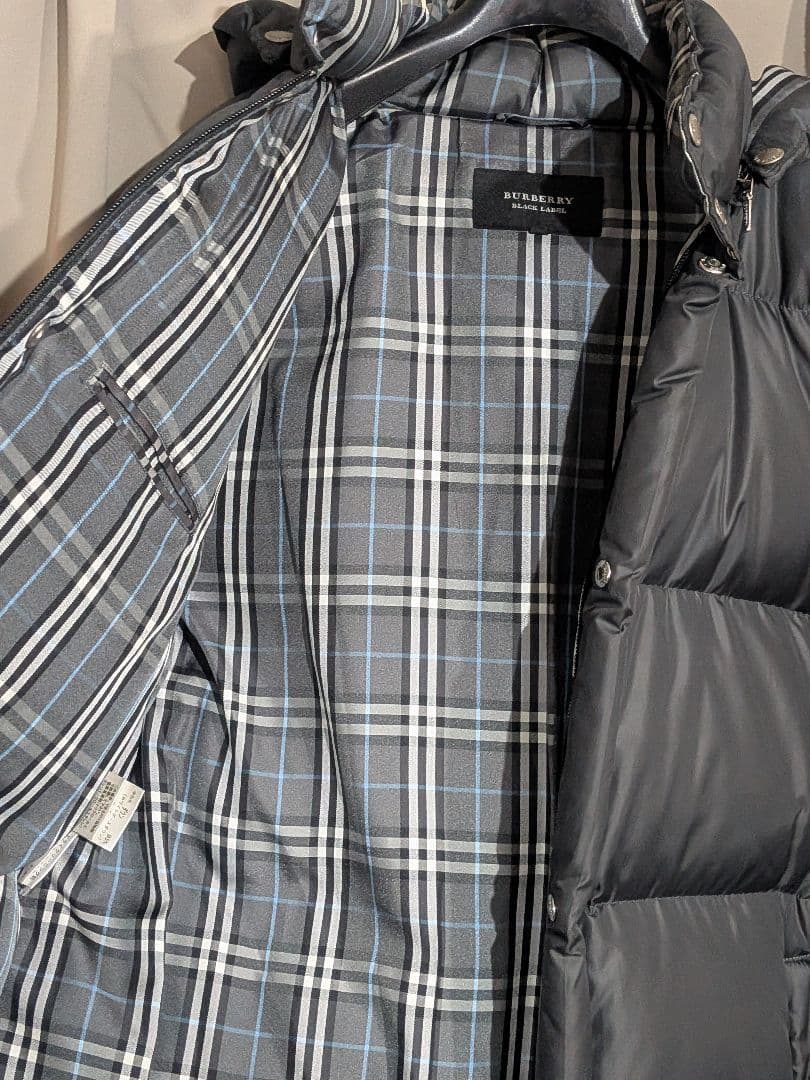 バーバリーブラックレーベル ホワイトグースダウンジャケット M 三陽商会