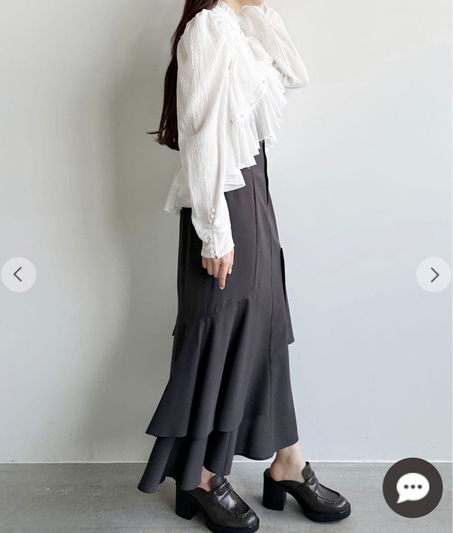 COCO DEAL ココディール　コットンギャザーペプラムボレロブラウス