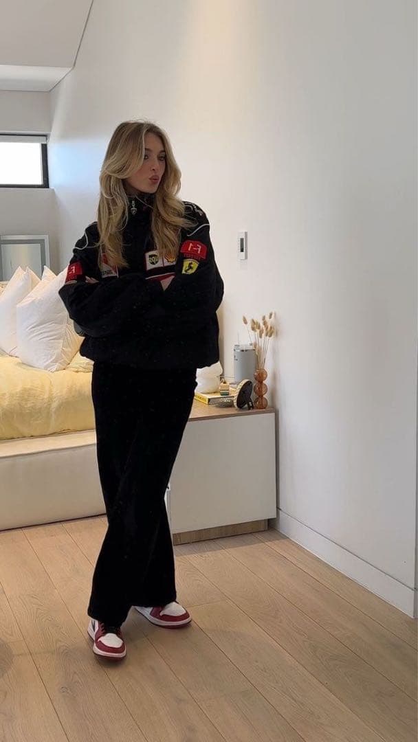 Ferrari F1 レースジャケット 黒