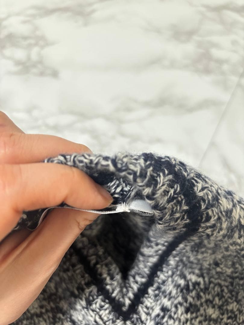 Christian Dior ニットベスト ロゴ 36 ネイビー