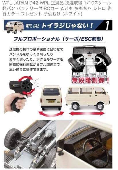 WPL JAPAN D42 1/10 軽バンラジコン RC ホワイト