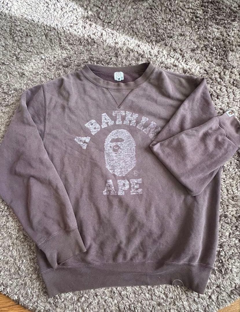 N*K様 希少 NIGO期　A BATHING APE スウェット ブラウン　カ