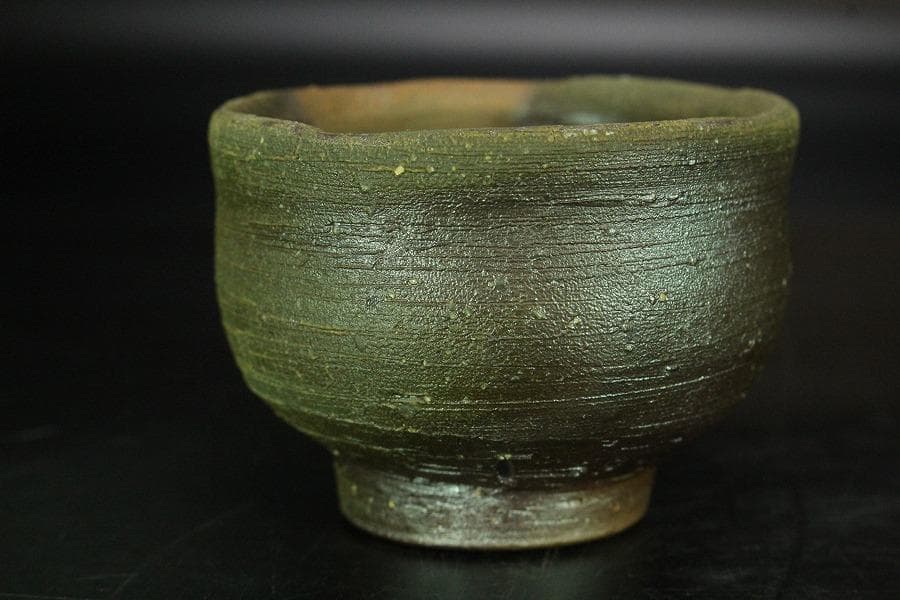 備前 稲荷作 造 ぐい呑 酒器 共箱 保証 未使用(K-A414)