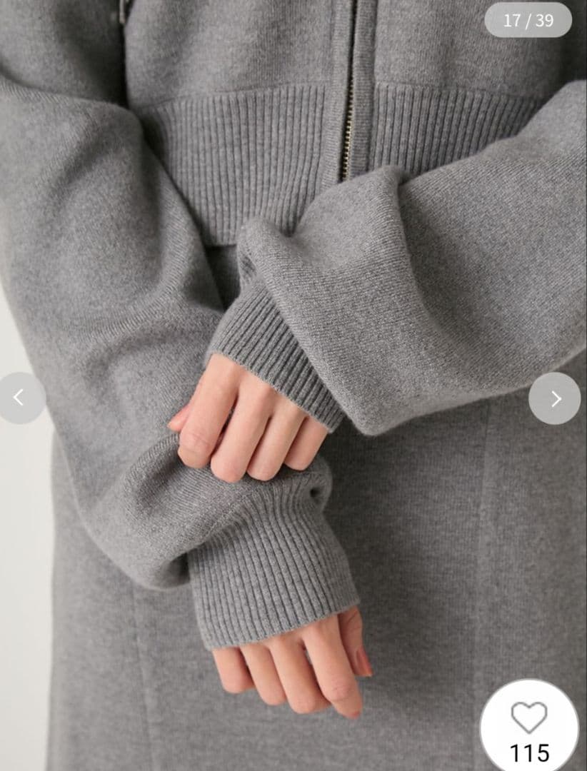 【FRAY I.D】ジップパーカ&キャミワンピースセット