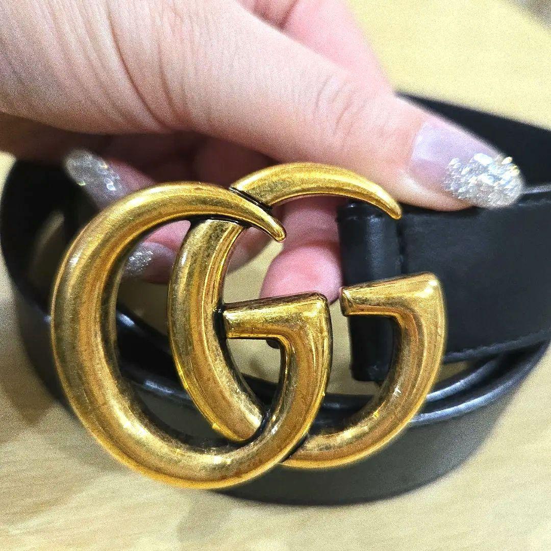 週末までセール！正規品 GUCCI GGマーモントバックルベルト☆