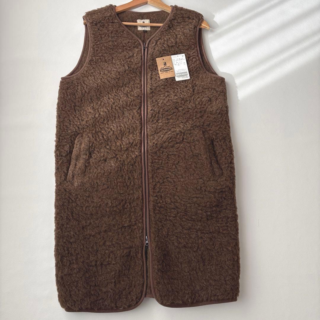 美品　COLDBREAKER RELUME ボア　ロングベスト　ボアジャケット