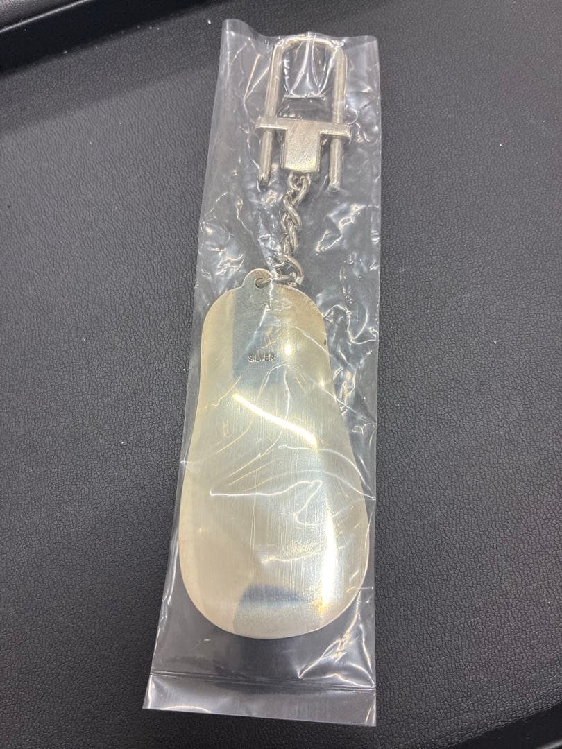 【銀製】SILVER 靴べら キーホルダー 約28.2g 銀器 しおり・木箱付き