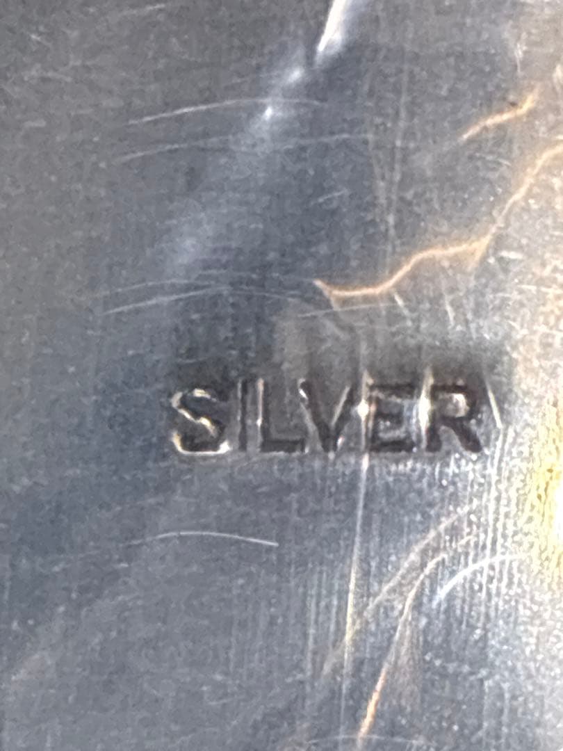【銀製】SILVER 靴べら キーホルダー 約28.2g 銀器 しおり・木箱付き