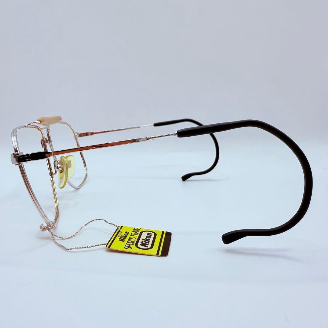 ヴィンテージ Nikon 眼鏡フレーム SPORTS FRAME 銀色 日本製
