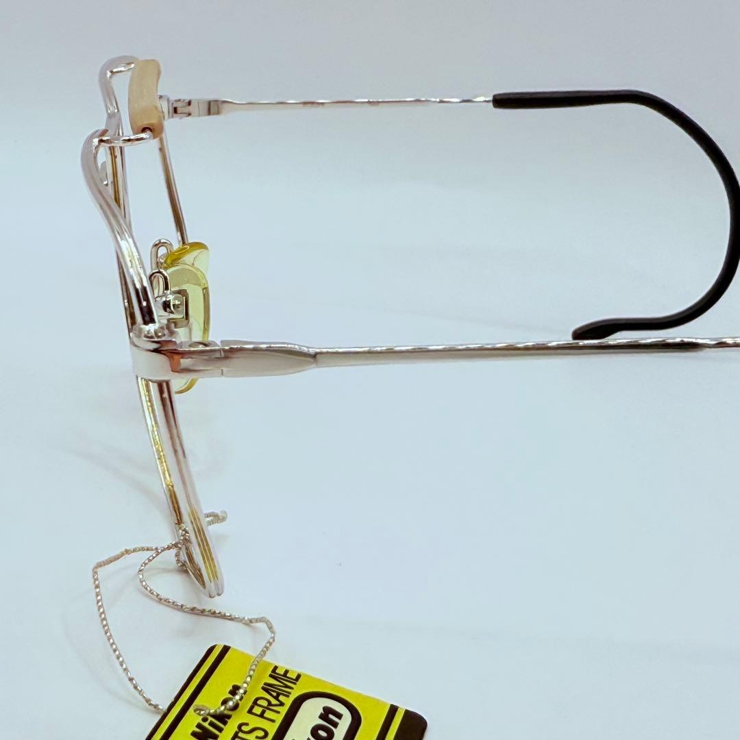 ヴィンテージ Nikon 眼鏡フレーム SPORTS FRAME 銀色 日本製