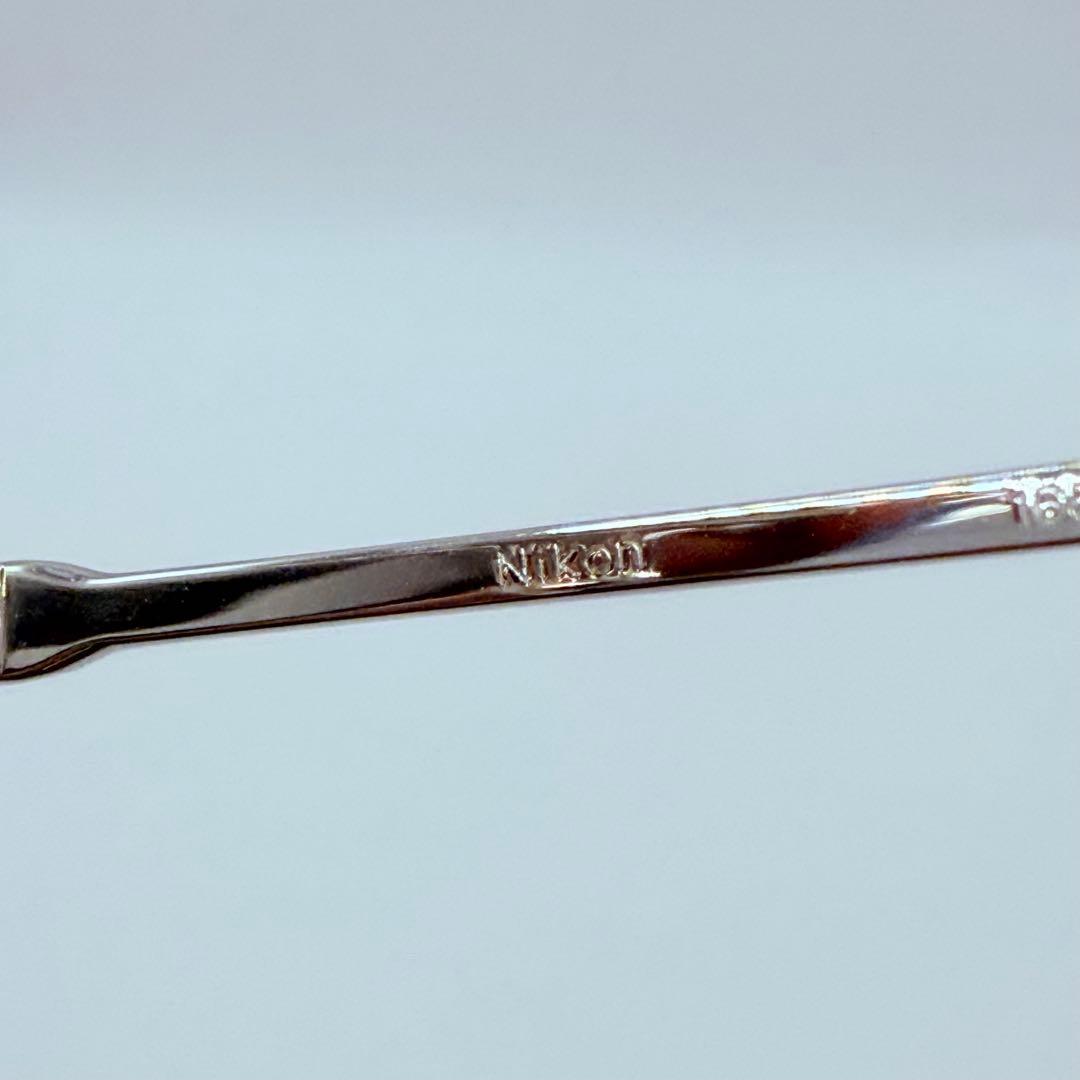 ヴィンテージ Nikon 眼鏡フレーム SPORTS FRAME 銀色 日本製