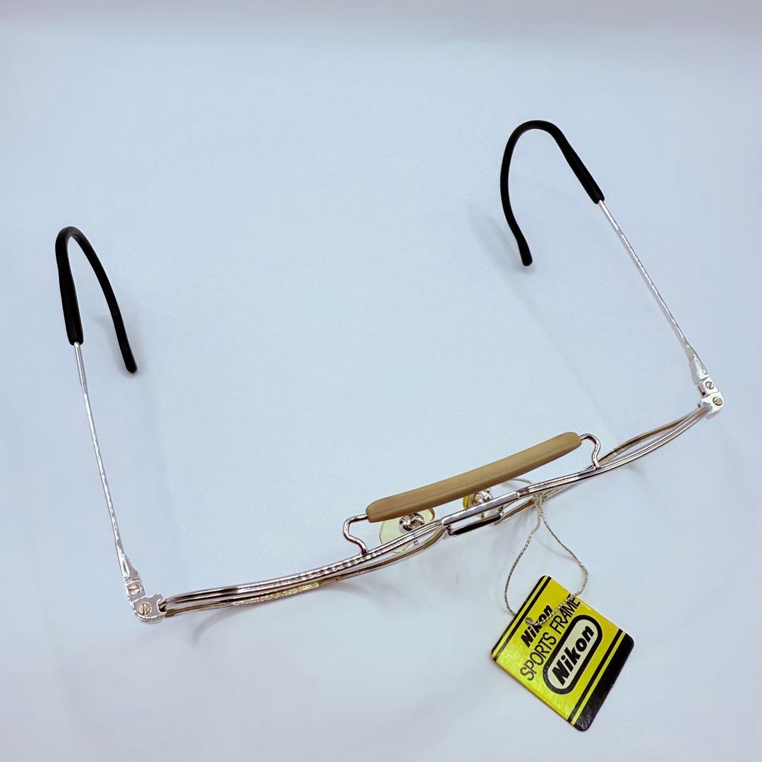 ヴィンテージ Nikon 眼鏡フレーム SPORTS FRAME 銀色 日本製
