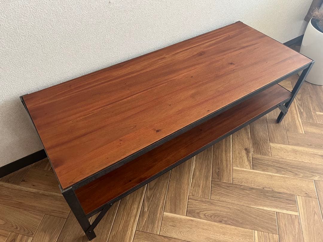 ぽんこ【unico】Lumber-mini TVボード W1000