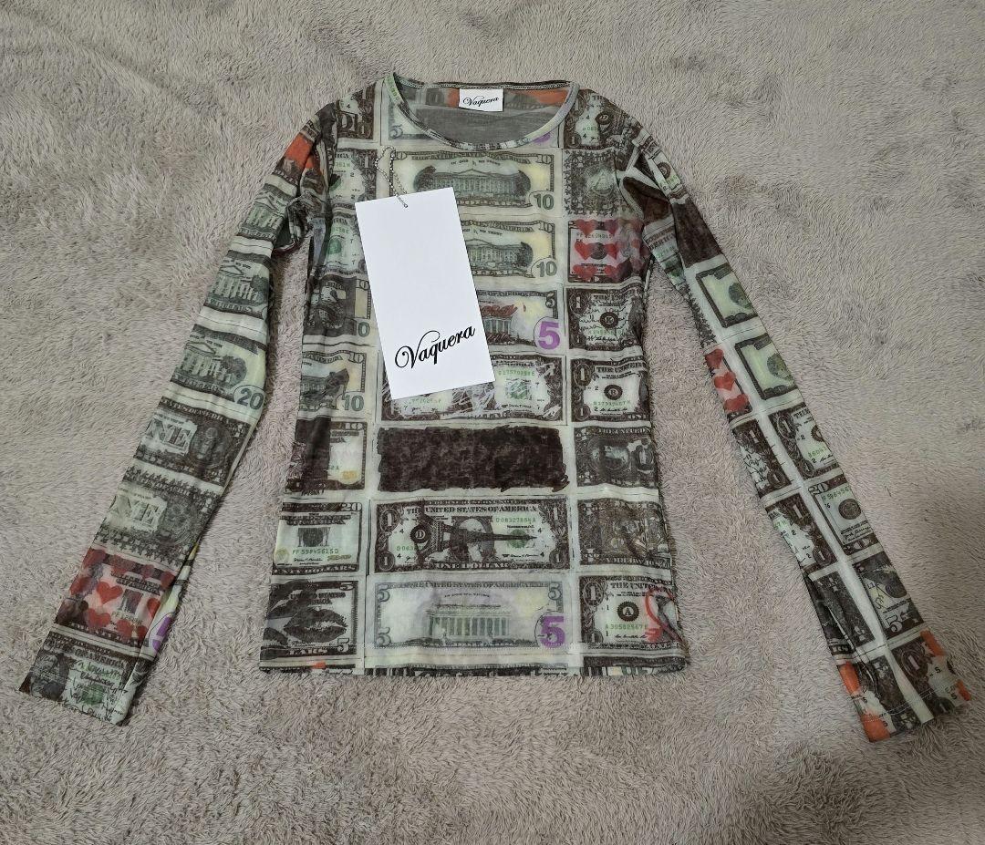 試着のみ！完売品！ VAQUERA ヴァケラ ドルプリントシアートップス 総柄