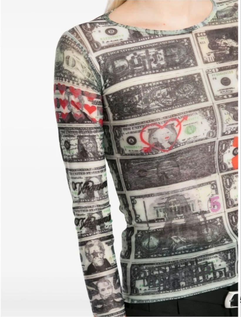 試着のみ！完売品！ VAQUERA ヴァケラ ドルプリントシアートップス 総柄