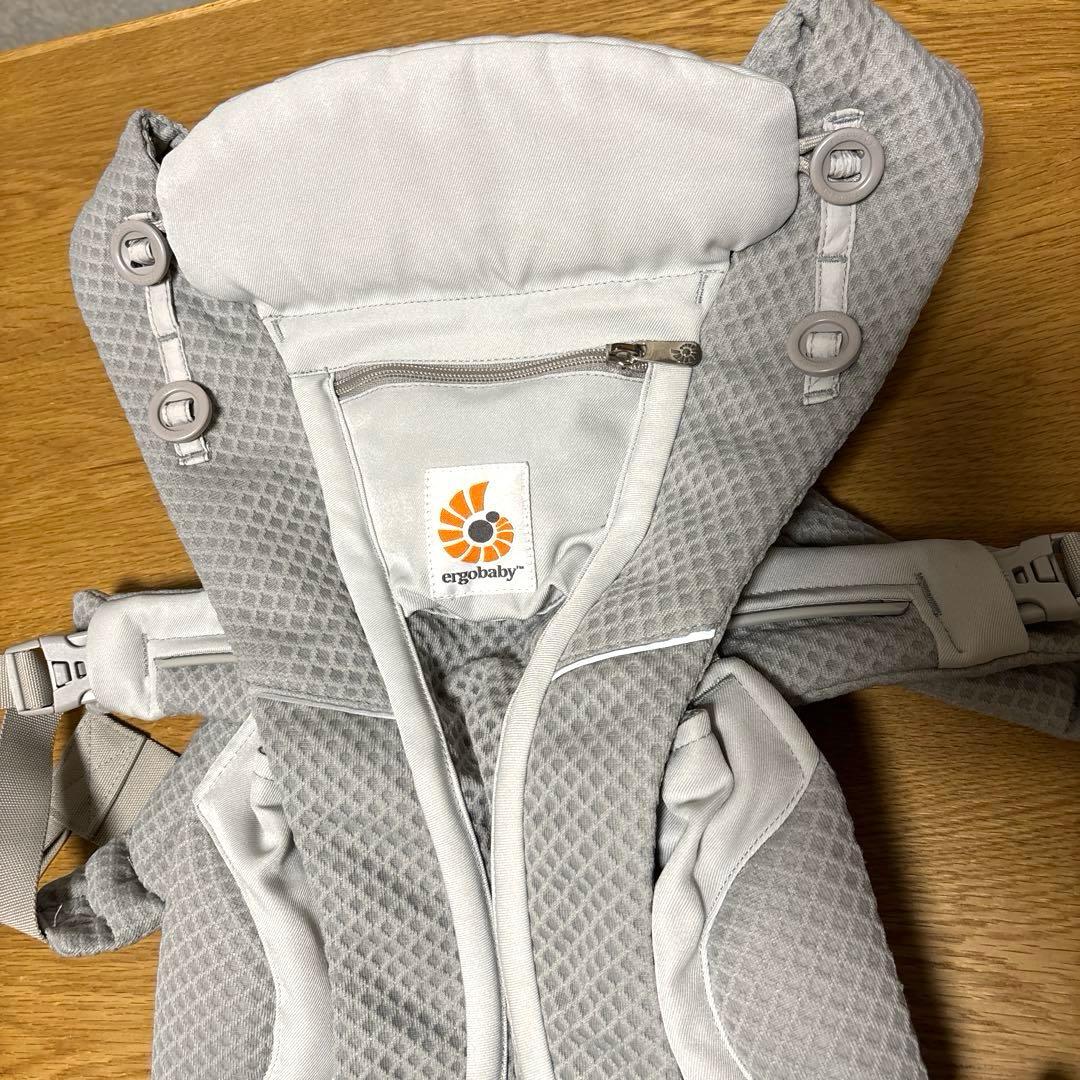 【美品】エルゴベビー オムニブリーズ パールグレー 抱っこ紐