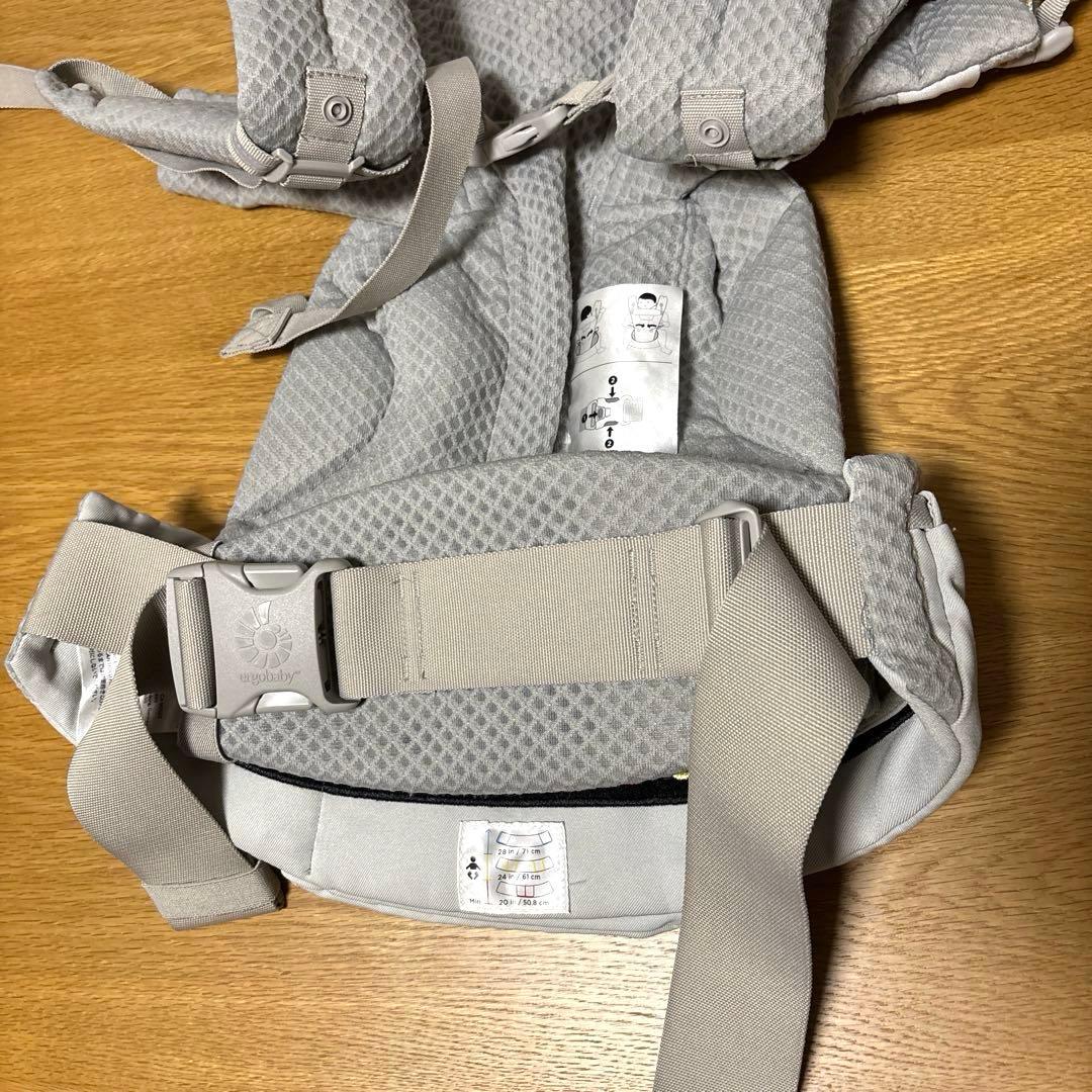 【美品】エルゴベビー オムニブリーズ パールグレー 抱っこ紐