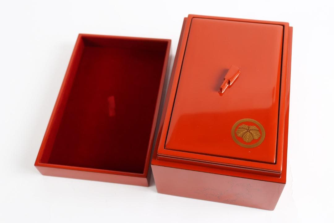 輪島塗 蒔絵 鳥獣画 宝石箱 中津作 高山寺 漆芸