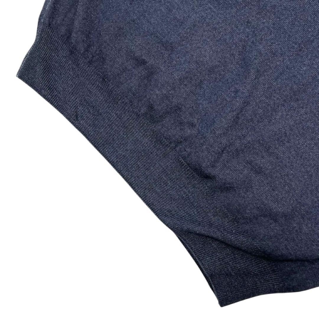 crucianiクルチアーニsize48タートルネックニットNAVY